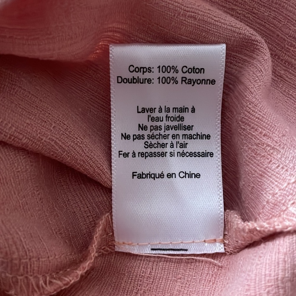 LUSH Mauve Pink Babydoll Dress Puffed Sleeve size Medium Cotton Concertā Party - Picture 9 of 9